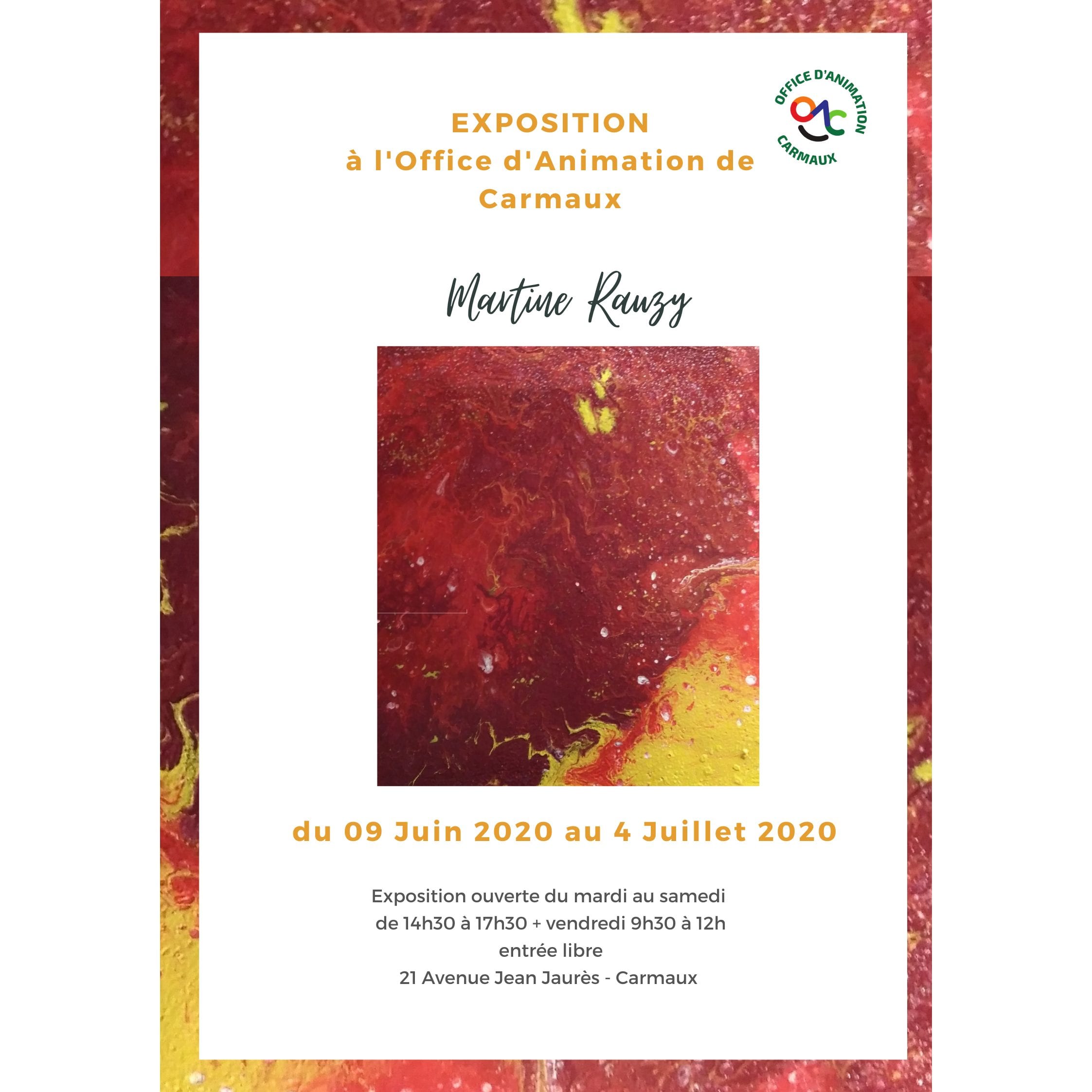 Affiche — Exposition à l'Office d'Animation de Carmaux