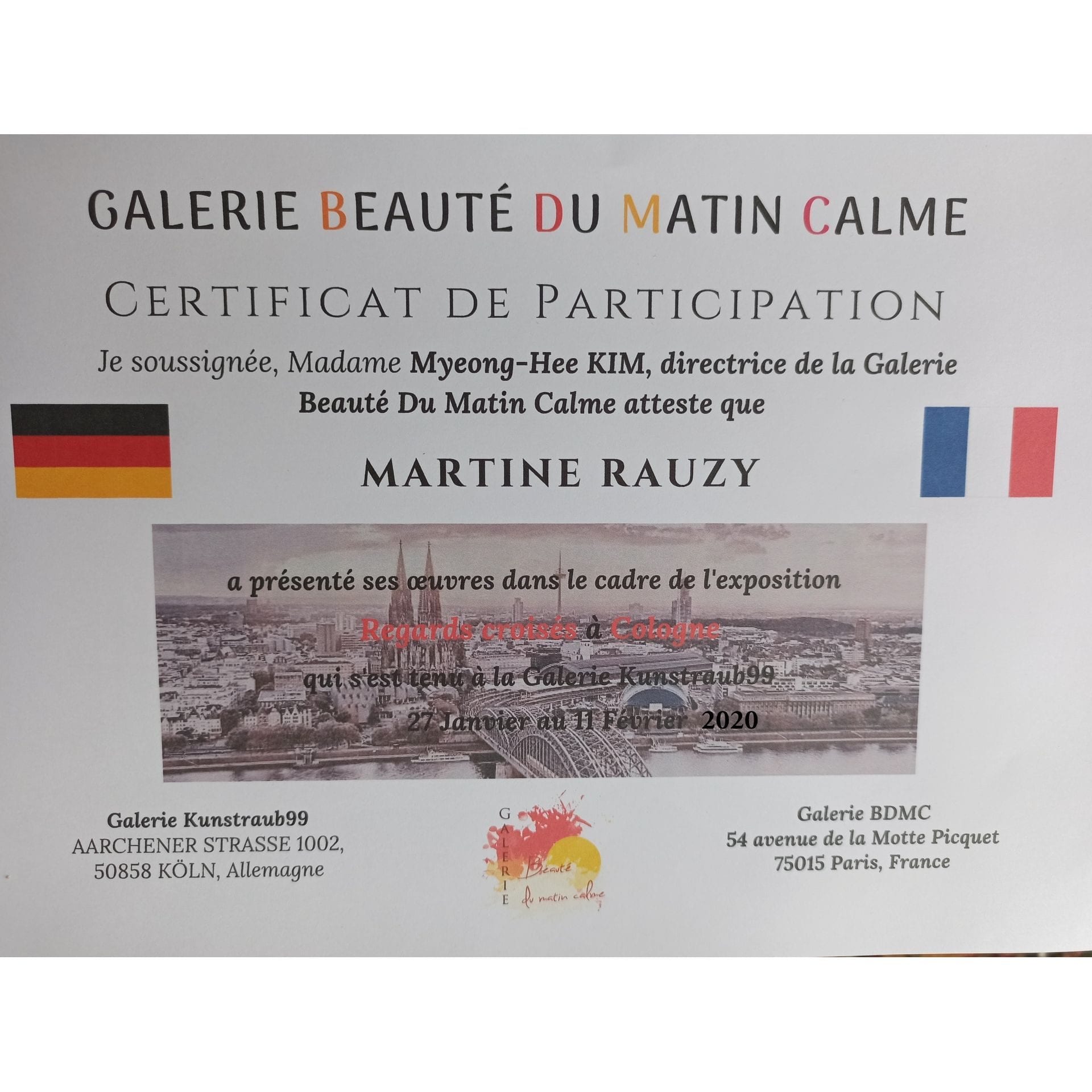Affiche — KUNSTRAUB99: VERNISSAGE & EXPOSITION «BEAUTÉ DU MATIN CALME»